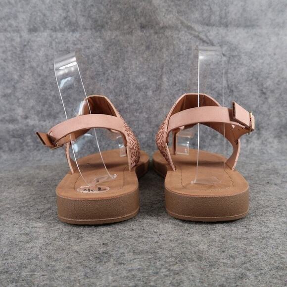 Jessica Carlyle Shoes Womens 7.5 Sandal Fashion Flat Slingback Casual Rhinestone - Picture 5 of 12